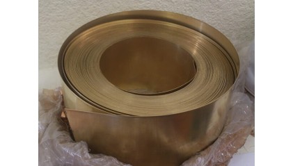 Фольга латунная 0,1x200 мм (100 мкм) Л63 фото фольгу латунную 0,1x200 мм (100 мкм) Л63 купить в Рязани